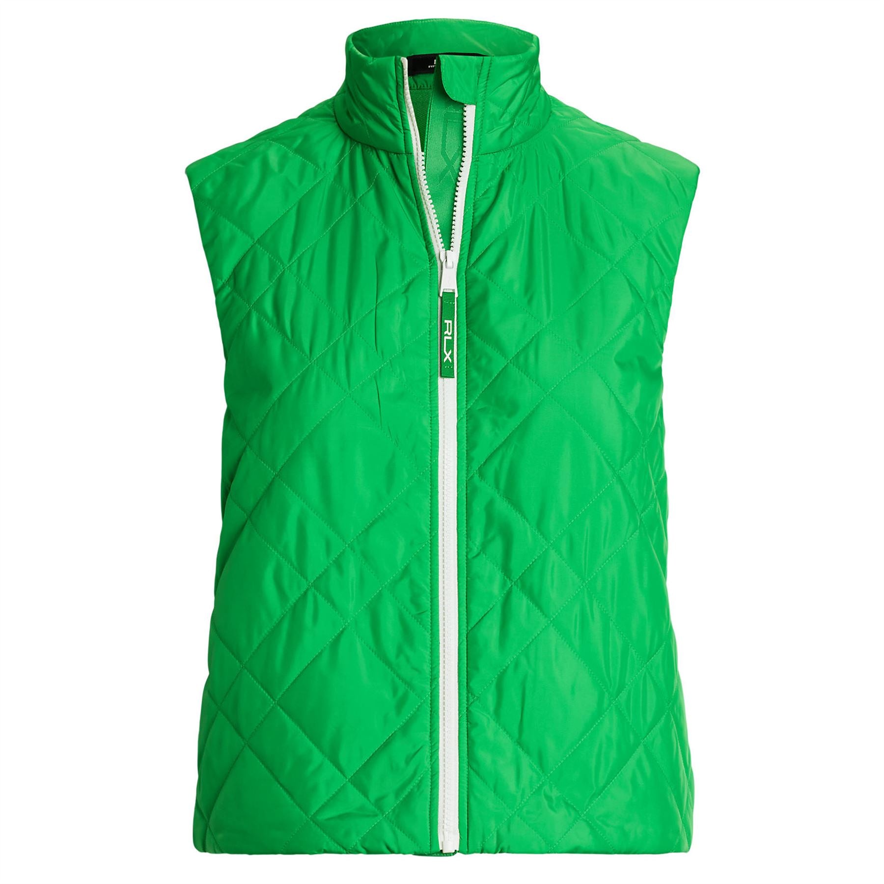 Womens RLX Full Zip Quilted Hybrid Vest Tiller Green