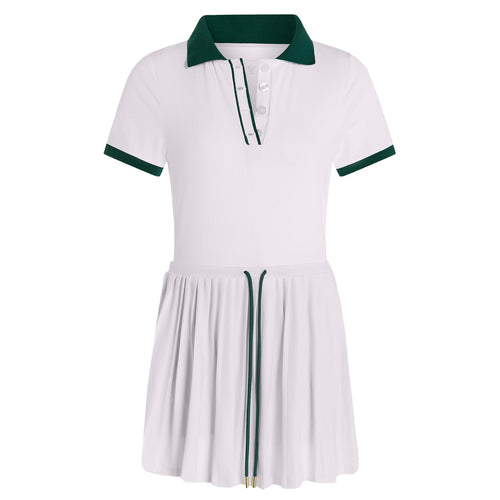 Womens Paloma Court 30 Dress White/Forest