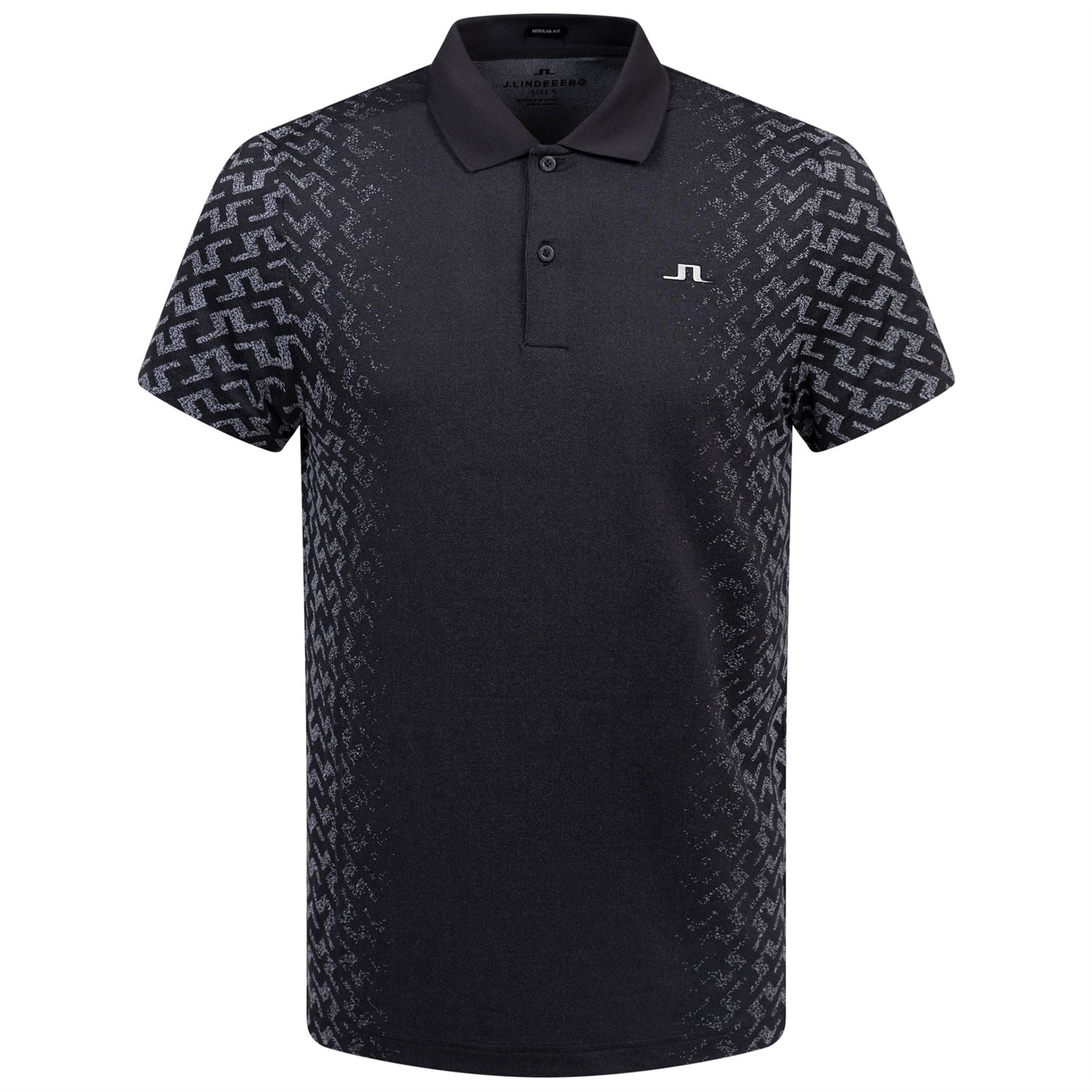 Kalle Regular Fit Gradual Jacquard Polo White