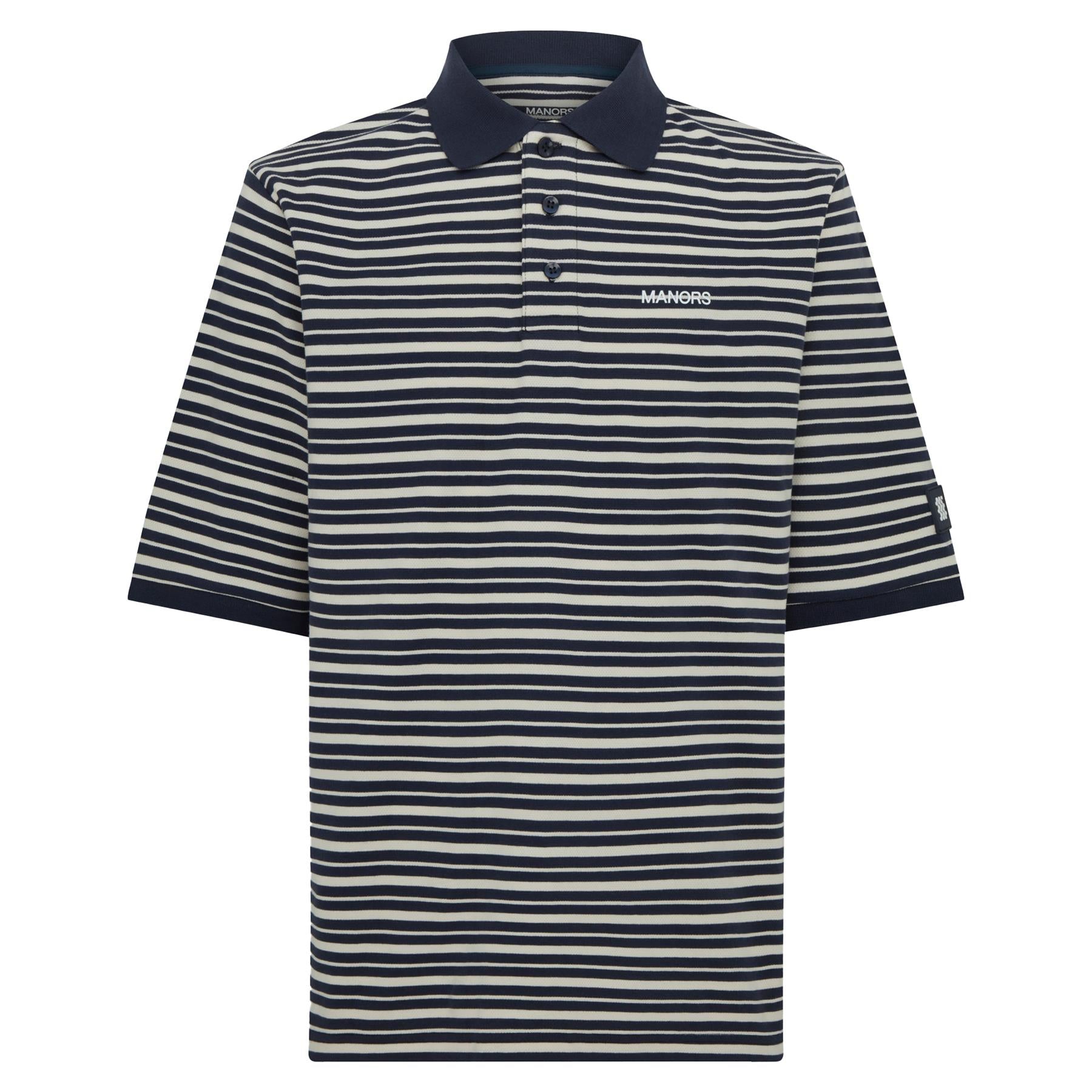 GOAT Pique Polo Navy