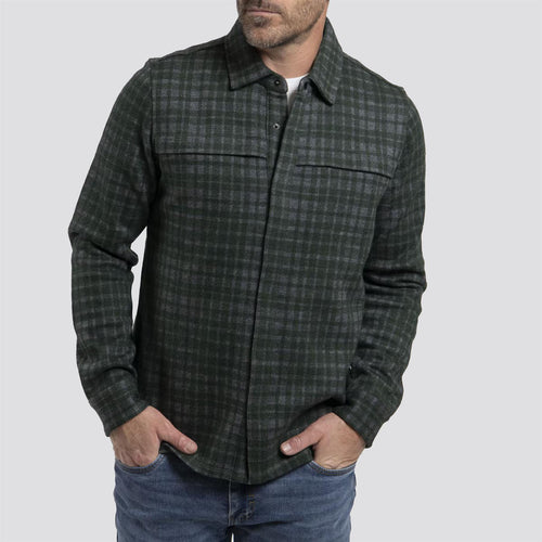 Yellowstone Button Down Shirt Jacket Pewter/Canopy