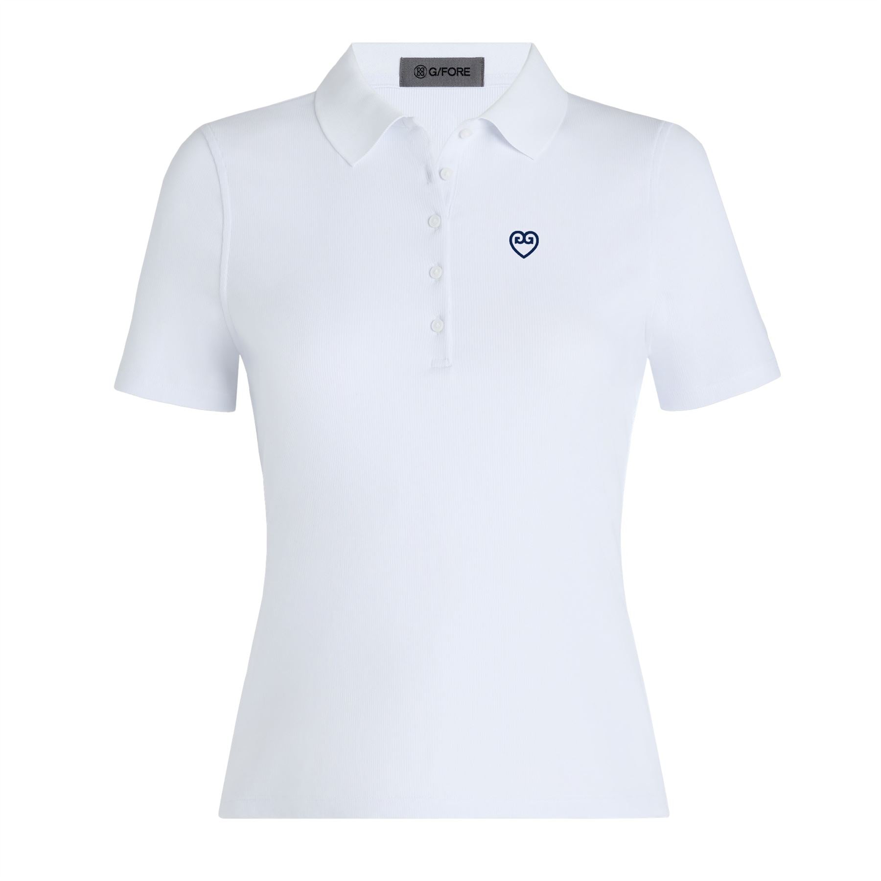Womens Ribbed Tech Nylon Polo Snow