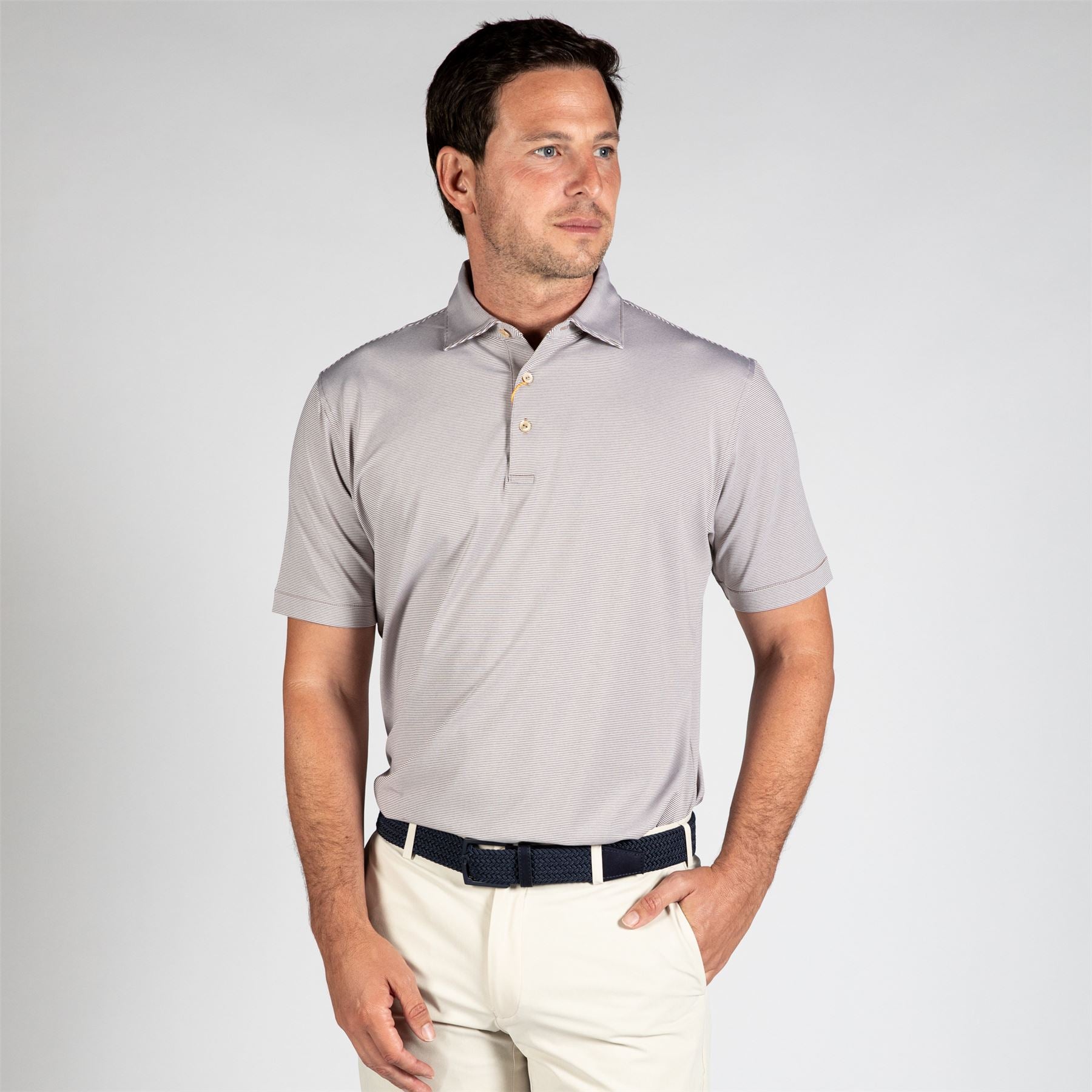 Jubilee Performance Jersey Polo Poplar Brown
