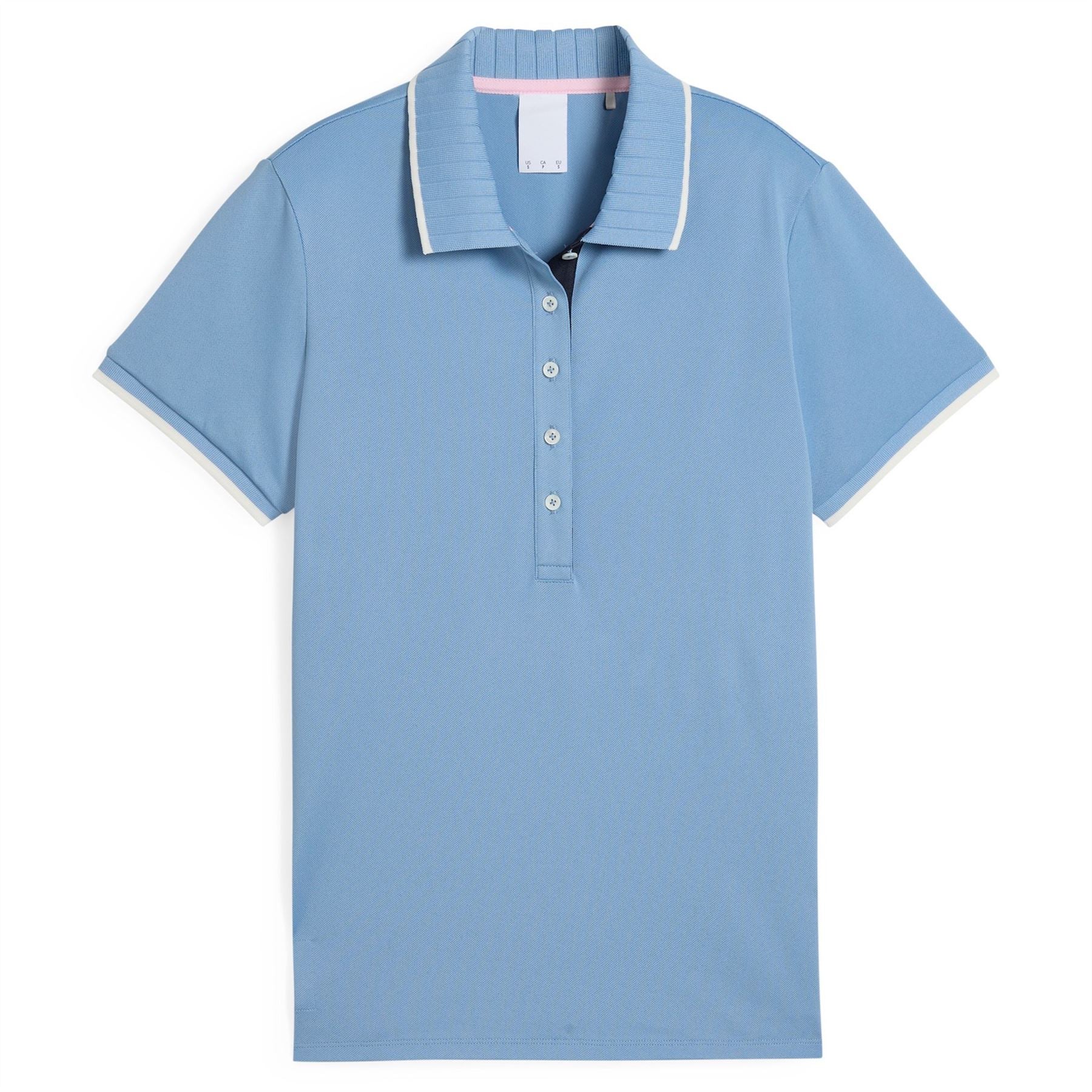 Womens x AP Pique Polo Zen Blue