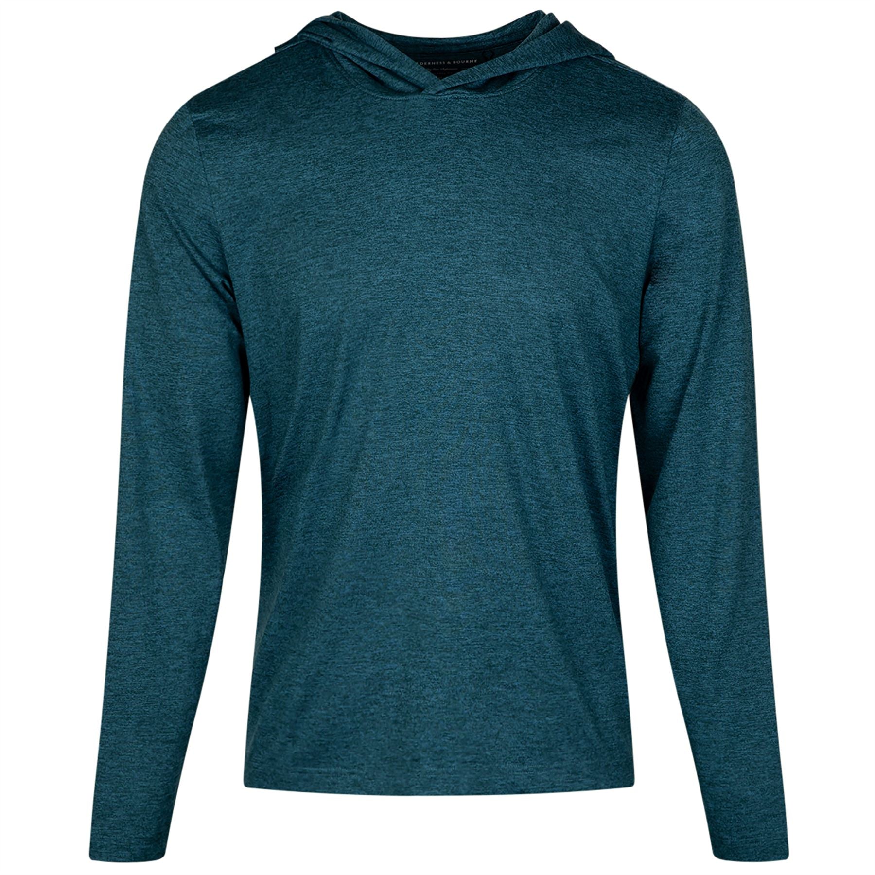The Stowe Hooded Pullover Heathered Deep Teal