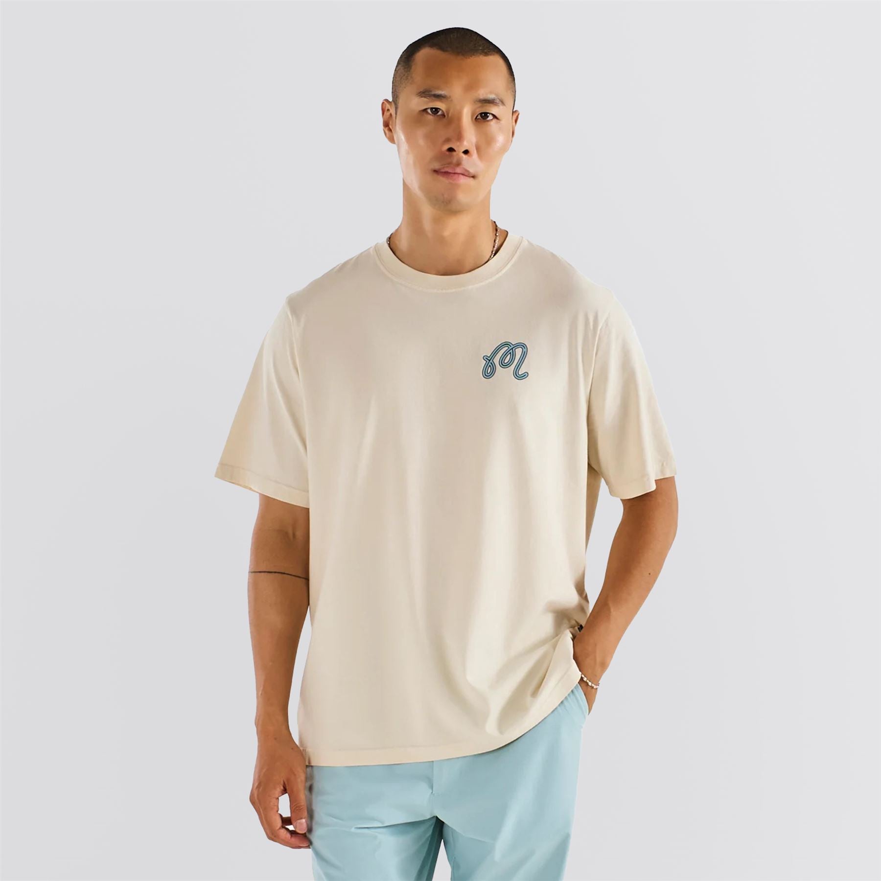 Bermuda Hawk & Dove Tee Dove Grey