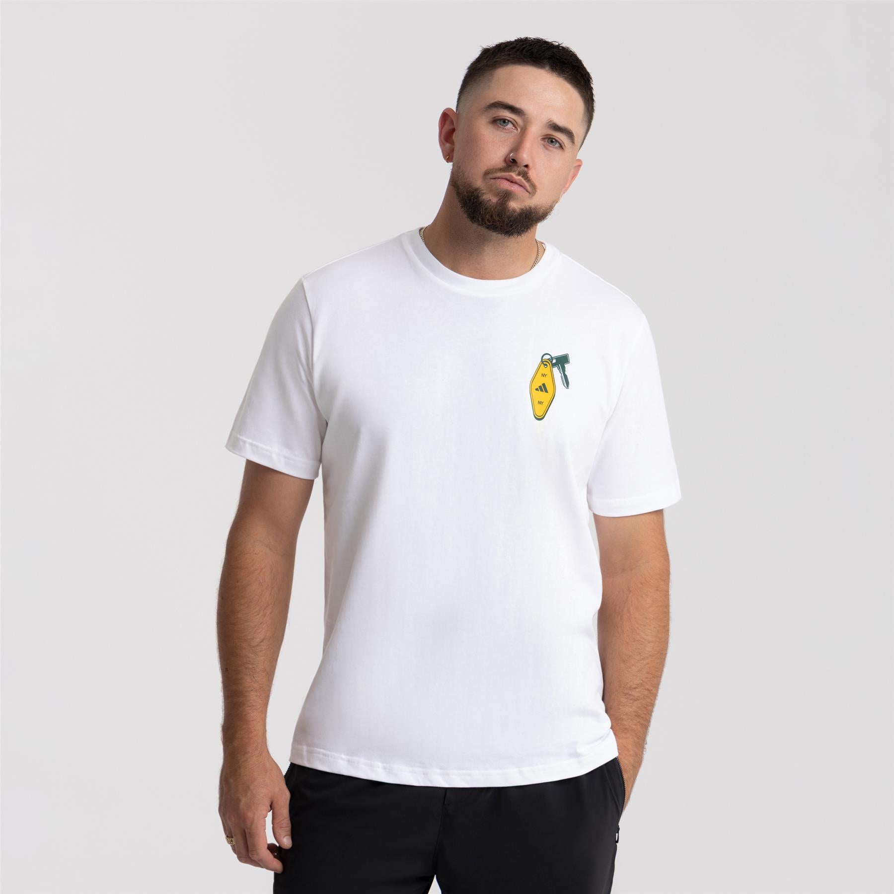 Chip In NYC Graphic Tee White