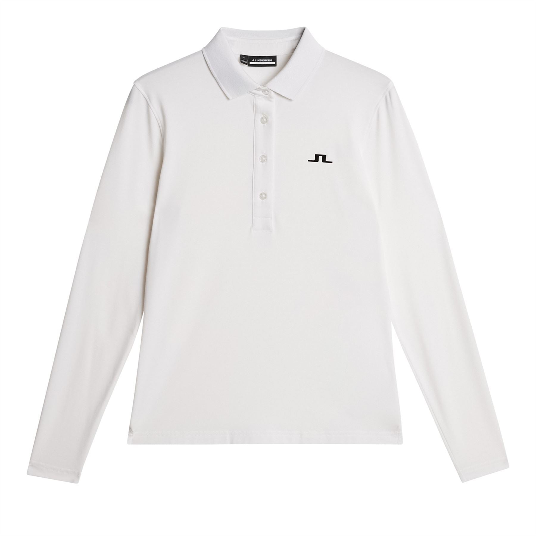 Womens Flor LS Soft Touch Polo White