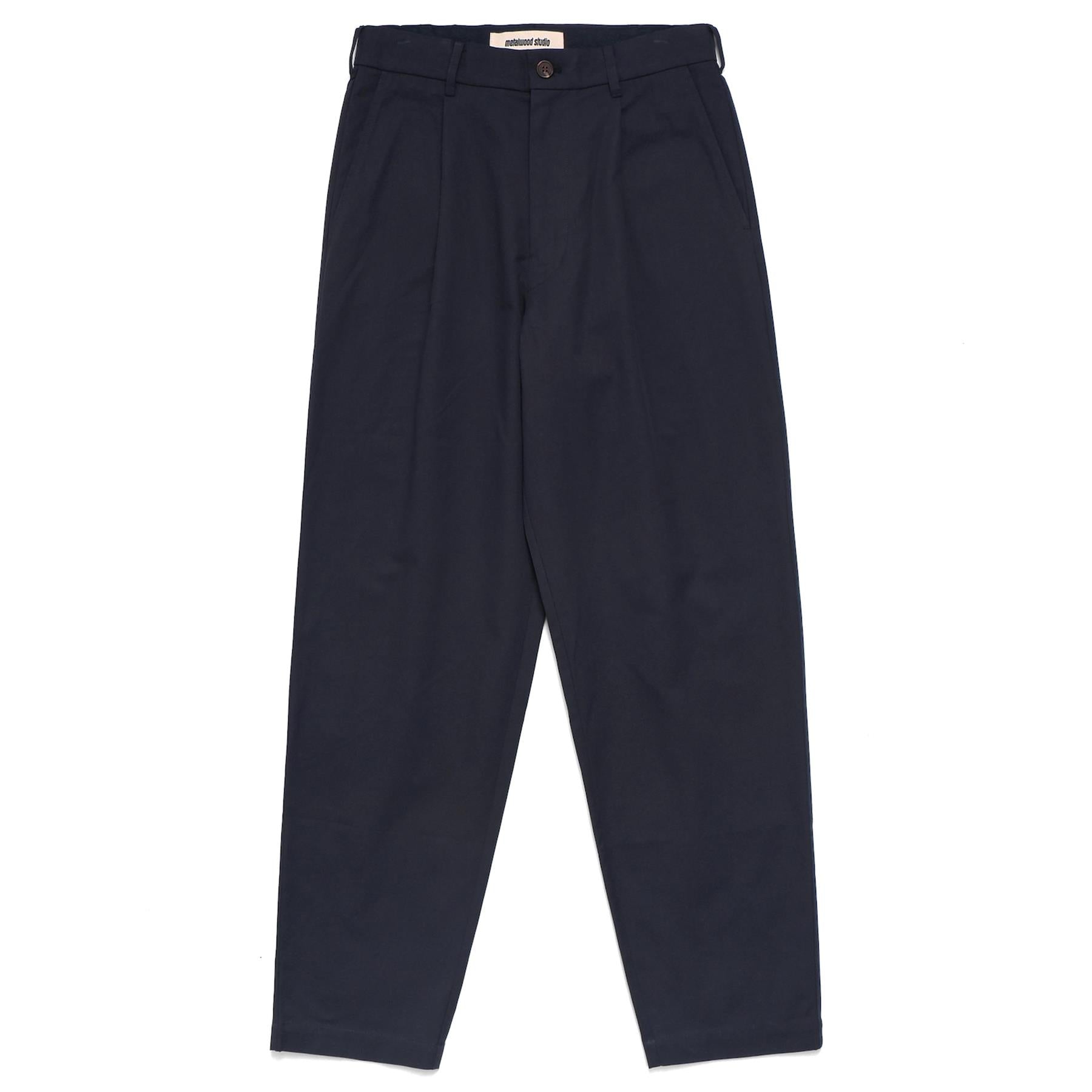 Pleated Pant Navy