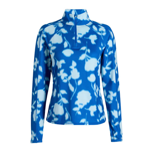 Womens Blur Floral Tech Jersey Mid Layer Lisbon