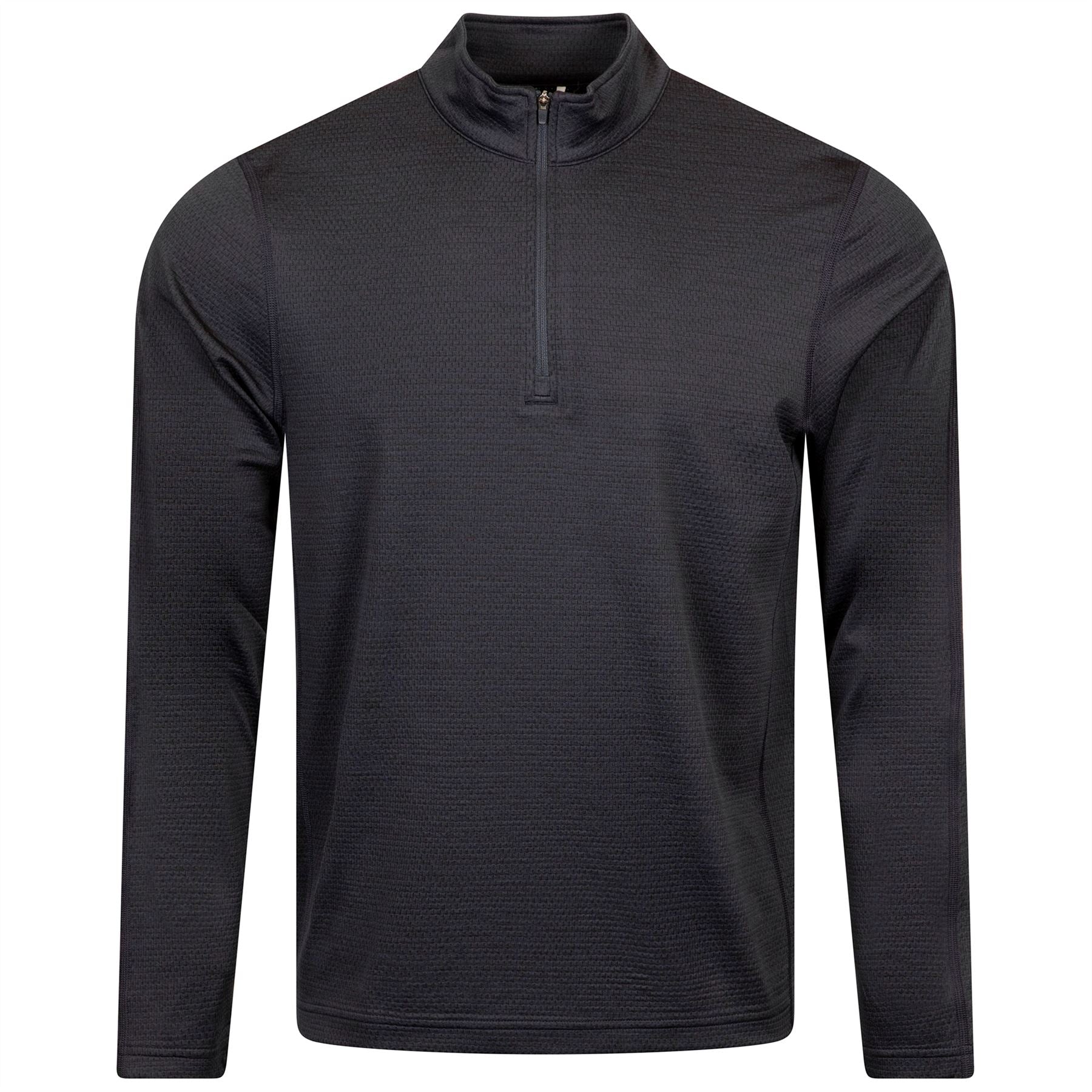 Solotex Mesh Tiebreak Quarter Zip Mid Layer Navy