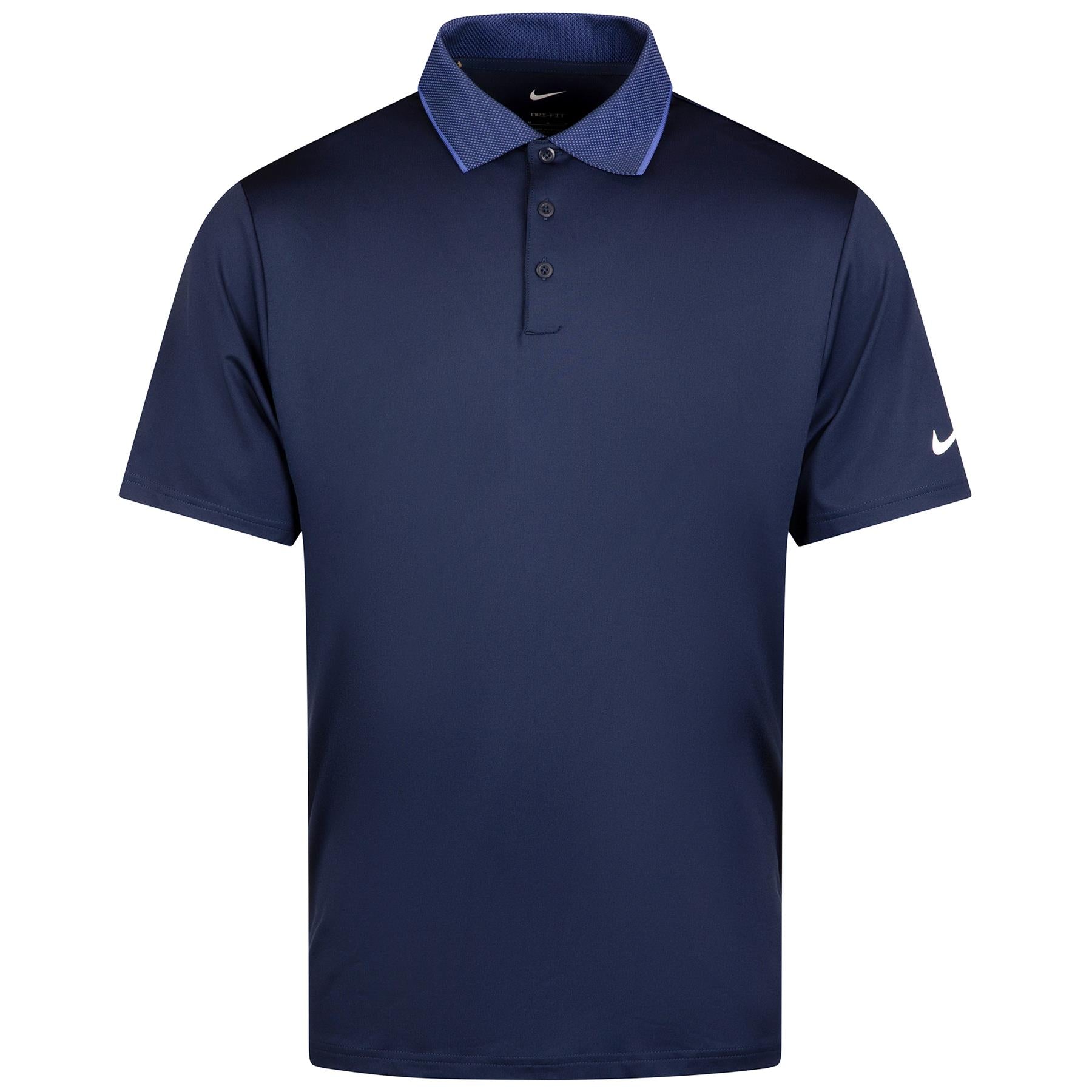 Dri-FIT Tour Rib Collar Polo Midnight Navy/Astronomy Blue/White