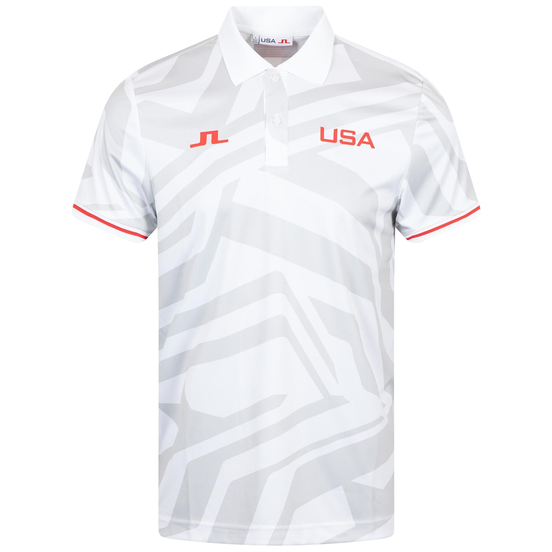 Alois Regular Fit Printed Polo US Golf White