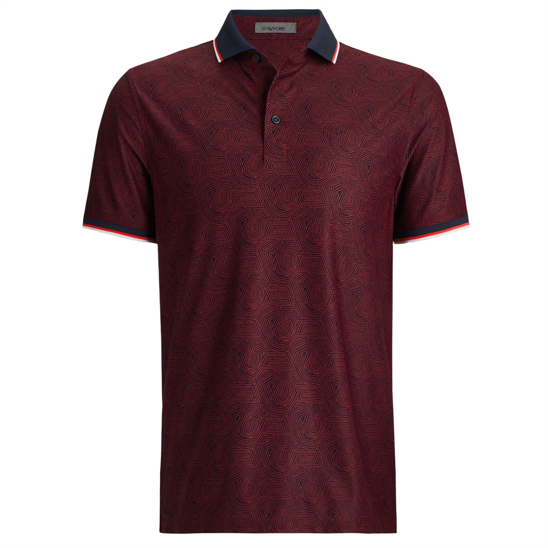 Fingerprint Tech Pique Polo Cabernet