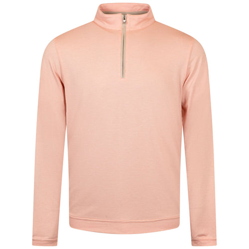 Albatross Cotton Blend Pique Quarter Zip Paradise Orange