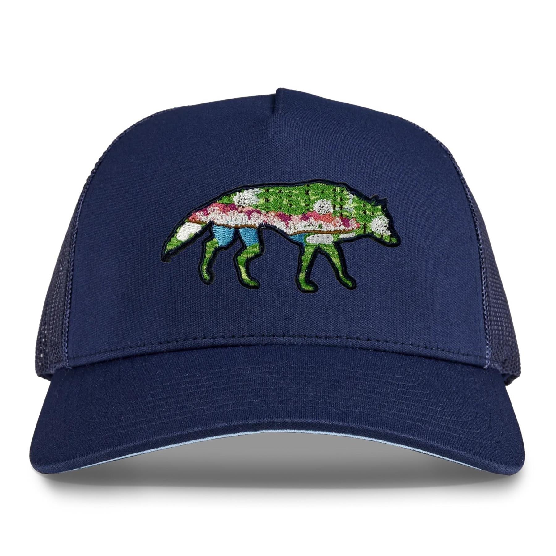 Stalking Wolf Trucker Hat Maltese Blue