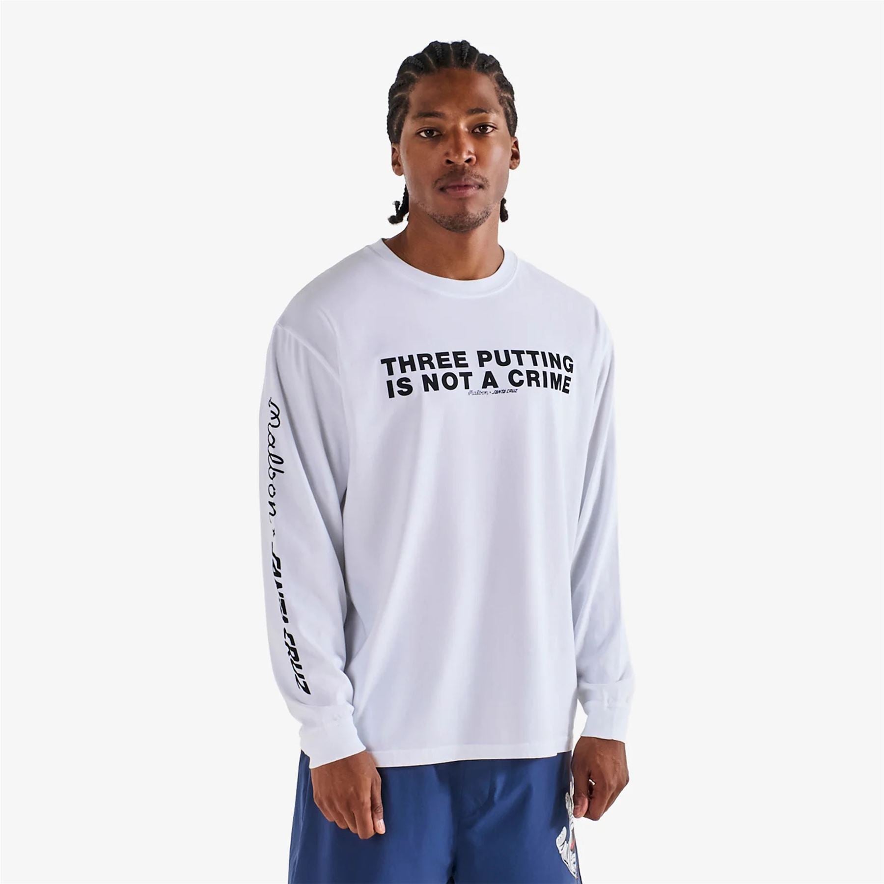 x Santa Cruz Gorse LS Tee White