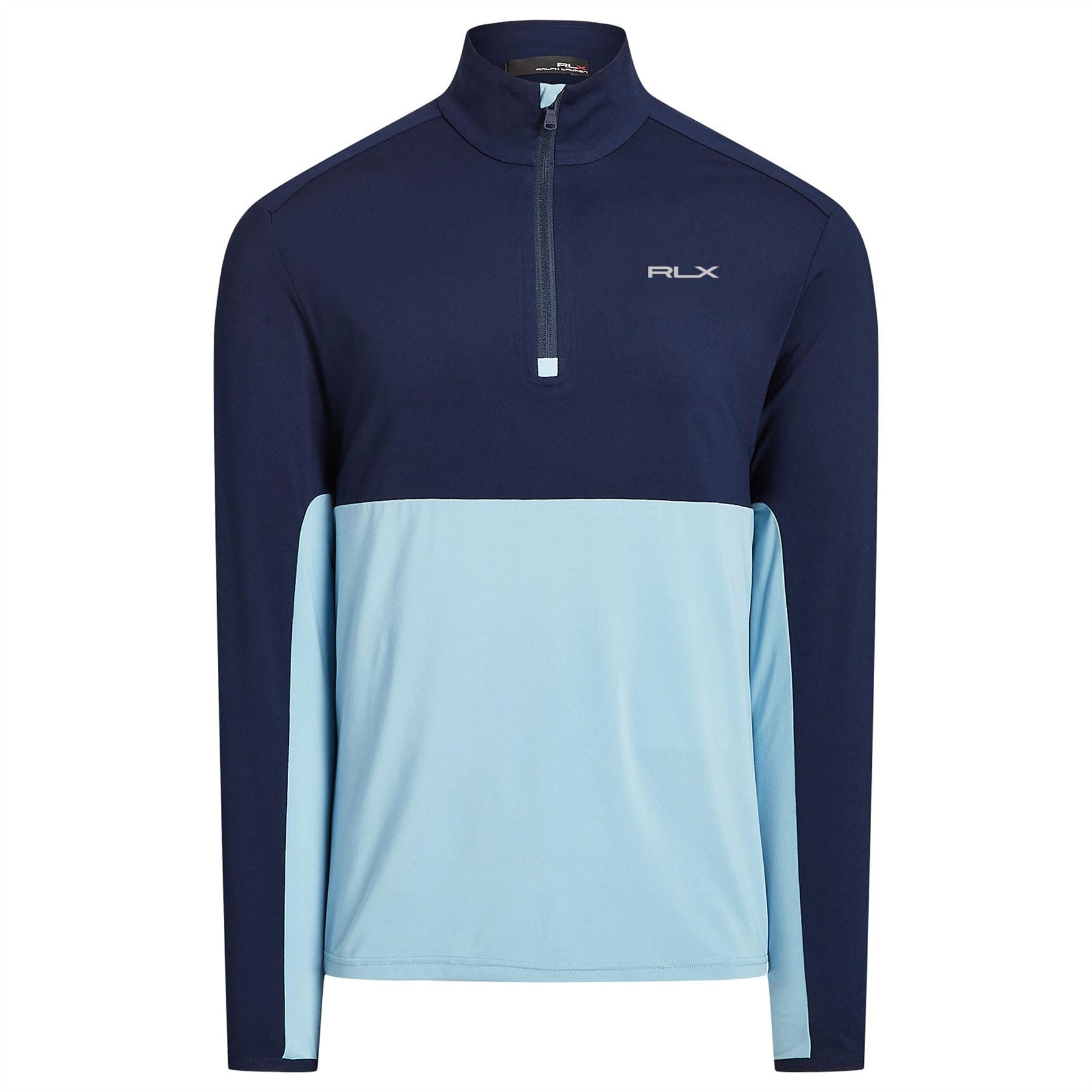 Performance Half-Zip Pullover French Navy/Powder Blue