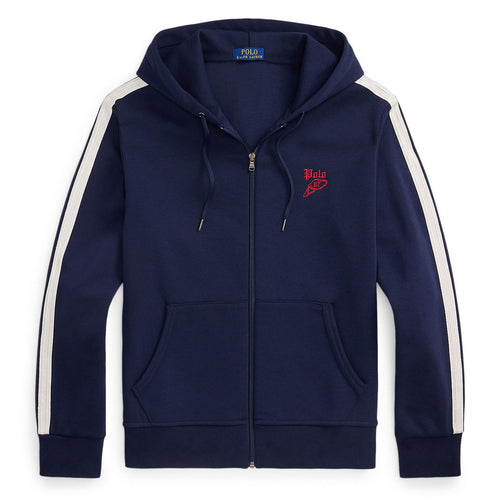Polo Golf Full Zip Mesh Double Knit Hoodie Cruise Navy Multi