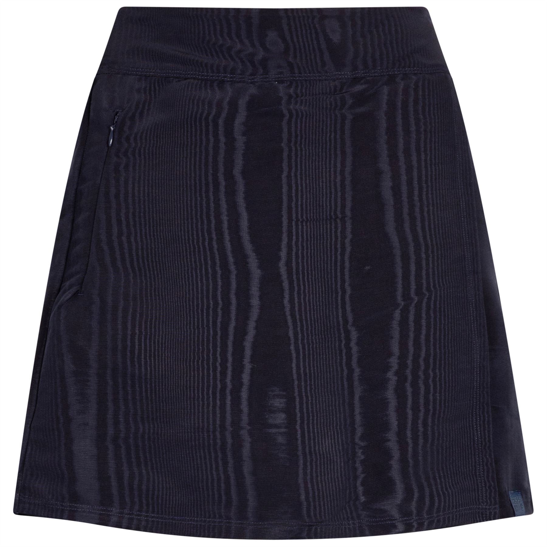 Womens Moire Skirt Navy