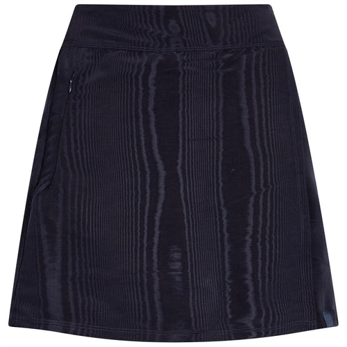 Womens Moire Skirt Navy