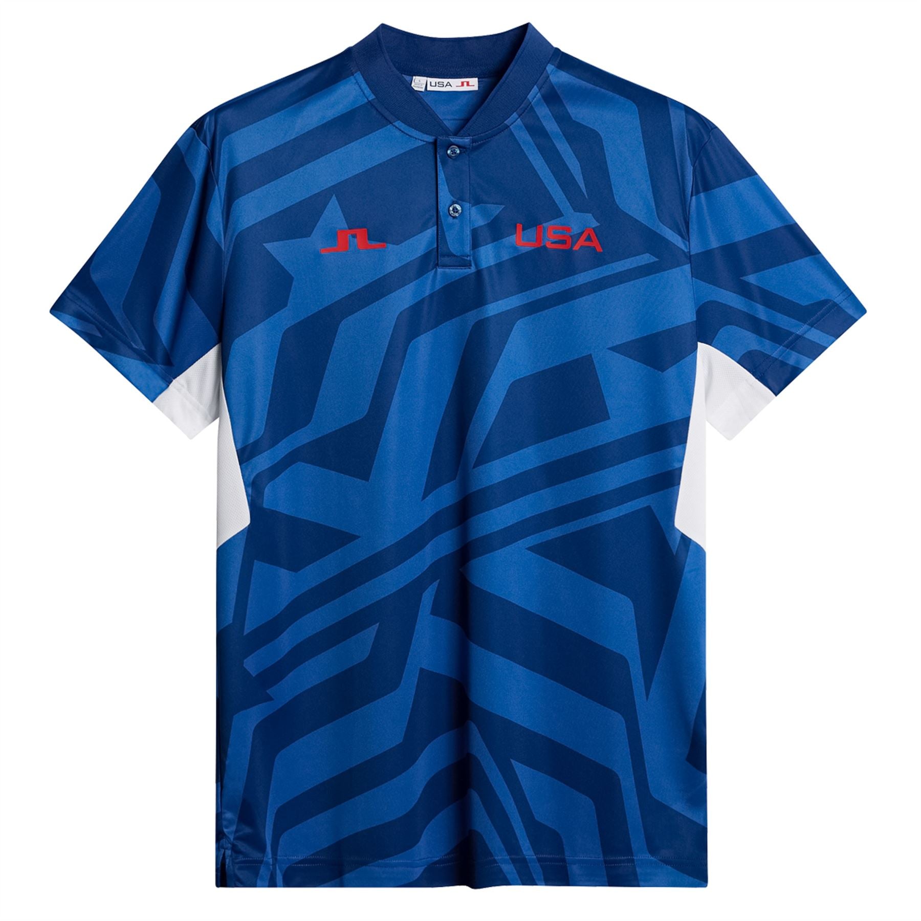 Emeric Regular Fit Jacquard Polo US Golf Blue