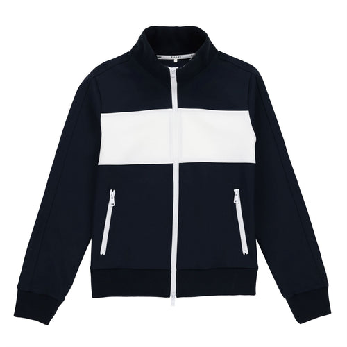 Womens Warm Up Jacket Navy/White