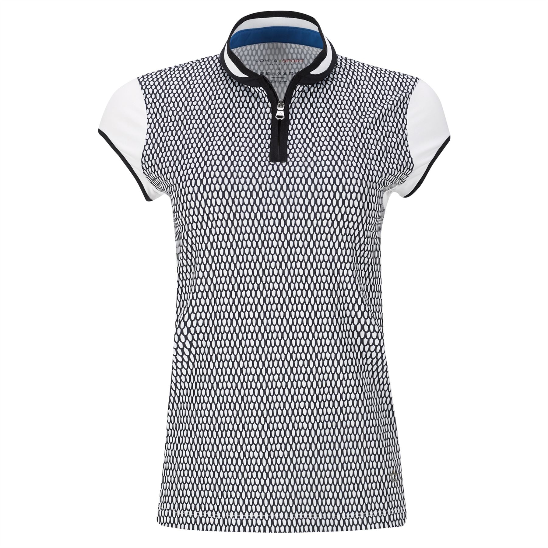 Womens The Trevi Cap Sleeve Polo White