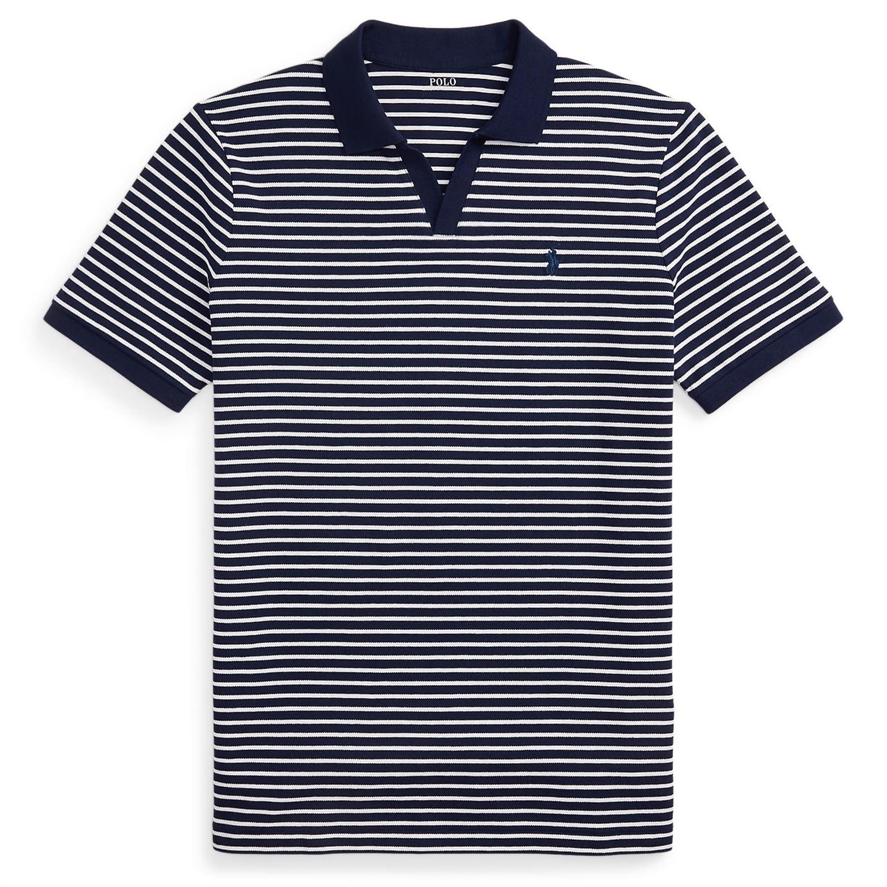 Polo Golf Classic Fit Custom Stretch Mesh Polo Refined Navy/White