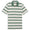 X QGC Sunday Stripe Polo Warm White/Deep Forest