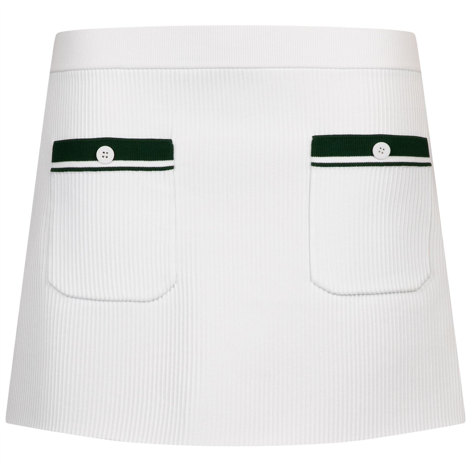 Womens Luna Rib Knit Skirt Ivory