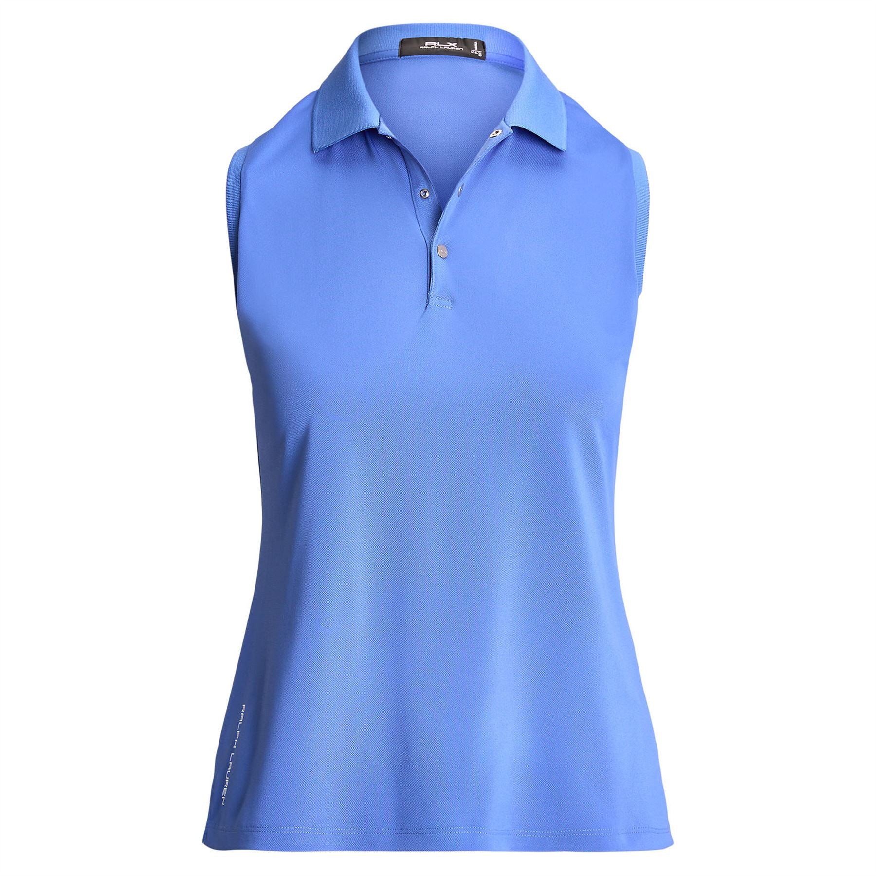 Womens Sleeveless Polo Shirt Summer Blue