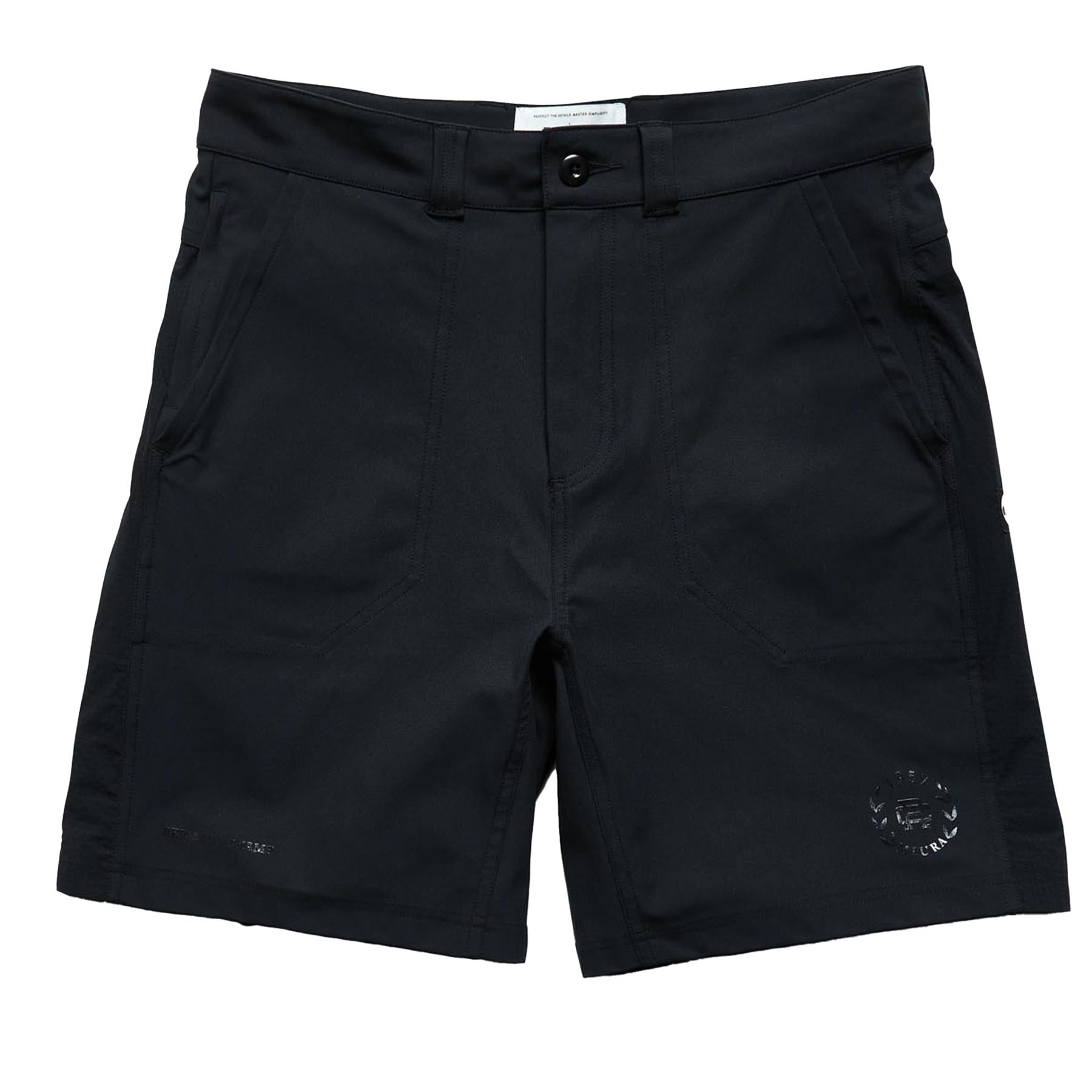 x Miura Stretch Wrap Knit Bunker Shorts Black