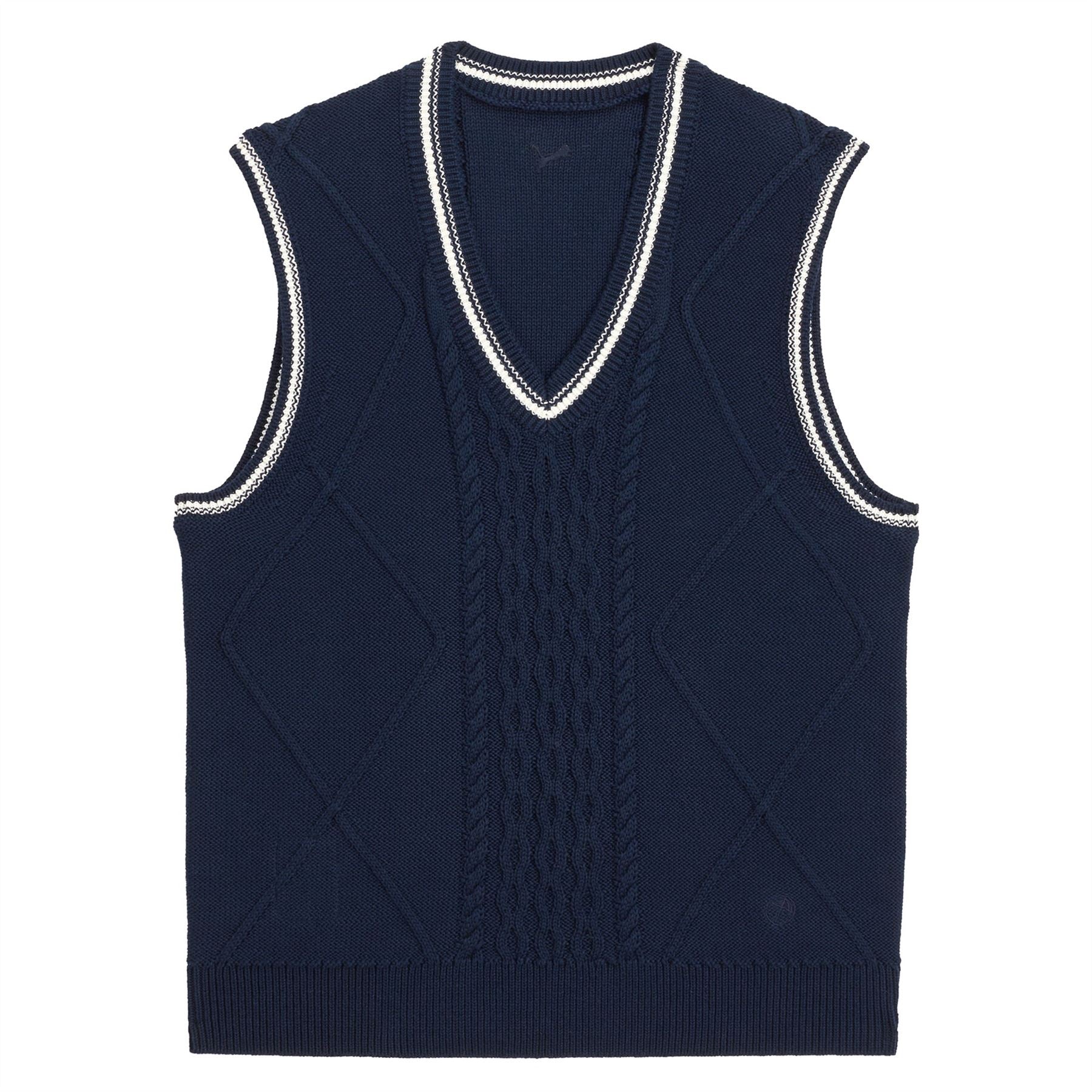 x AP Womens Sweater Vest Deep Navy
