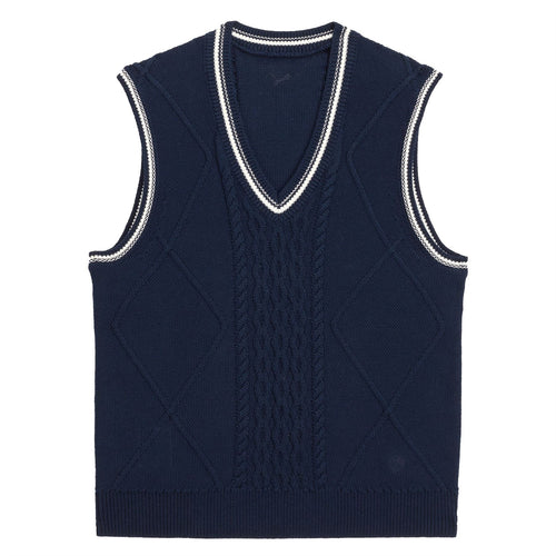 x AP Womens Sweater Vest Deep Navy
