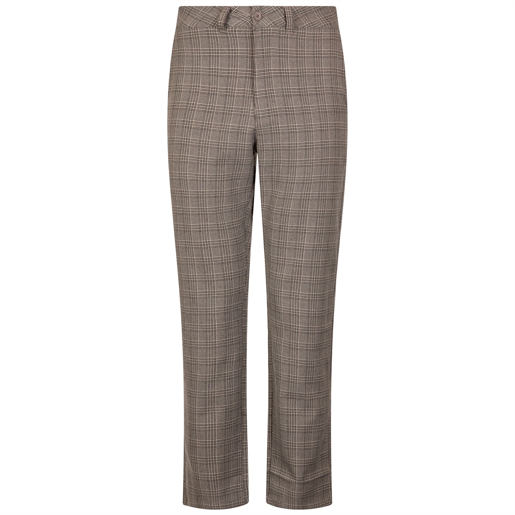 Macker Plaid Pants Brown