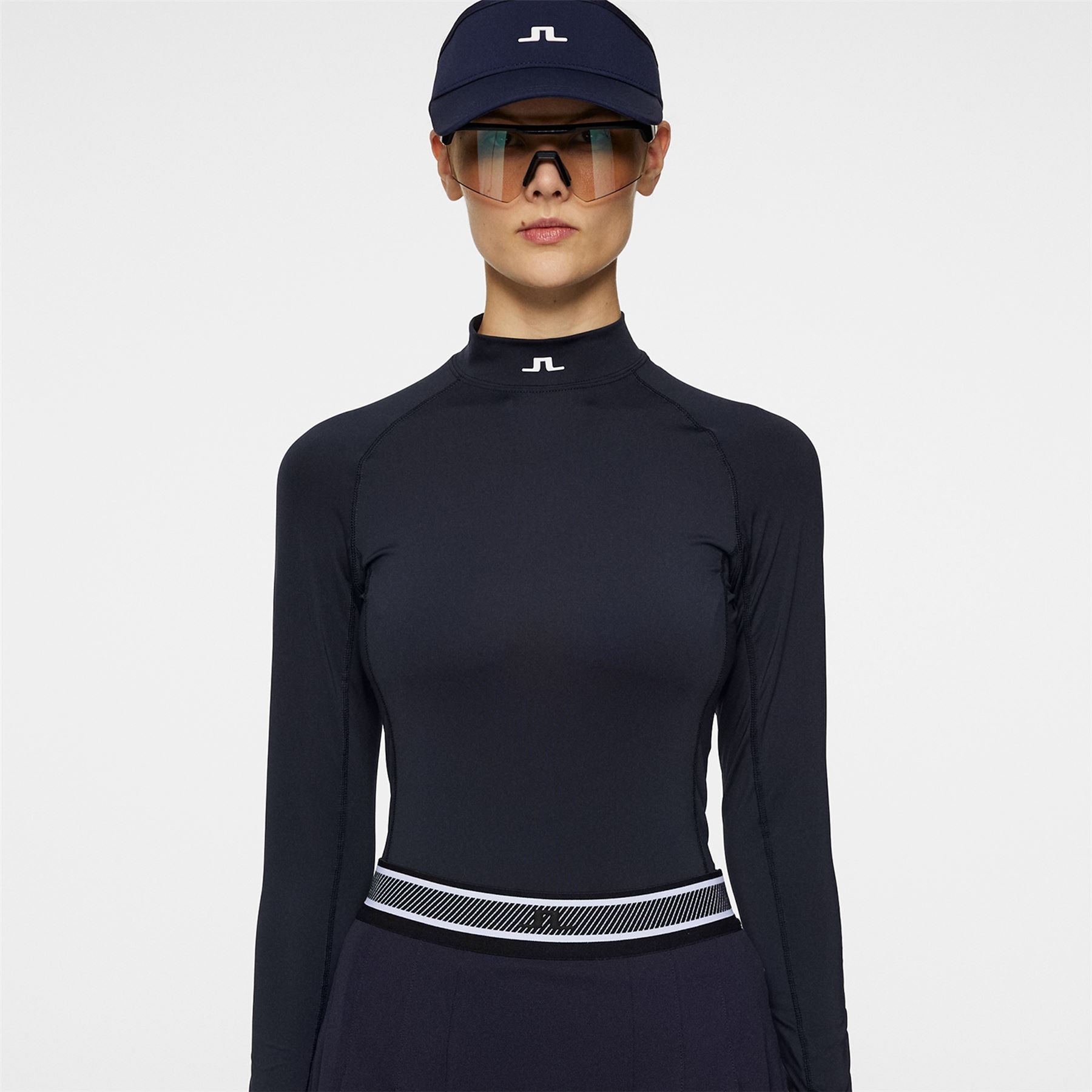 Womens Ella Flex Compression Top JL Navy