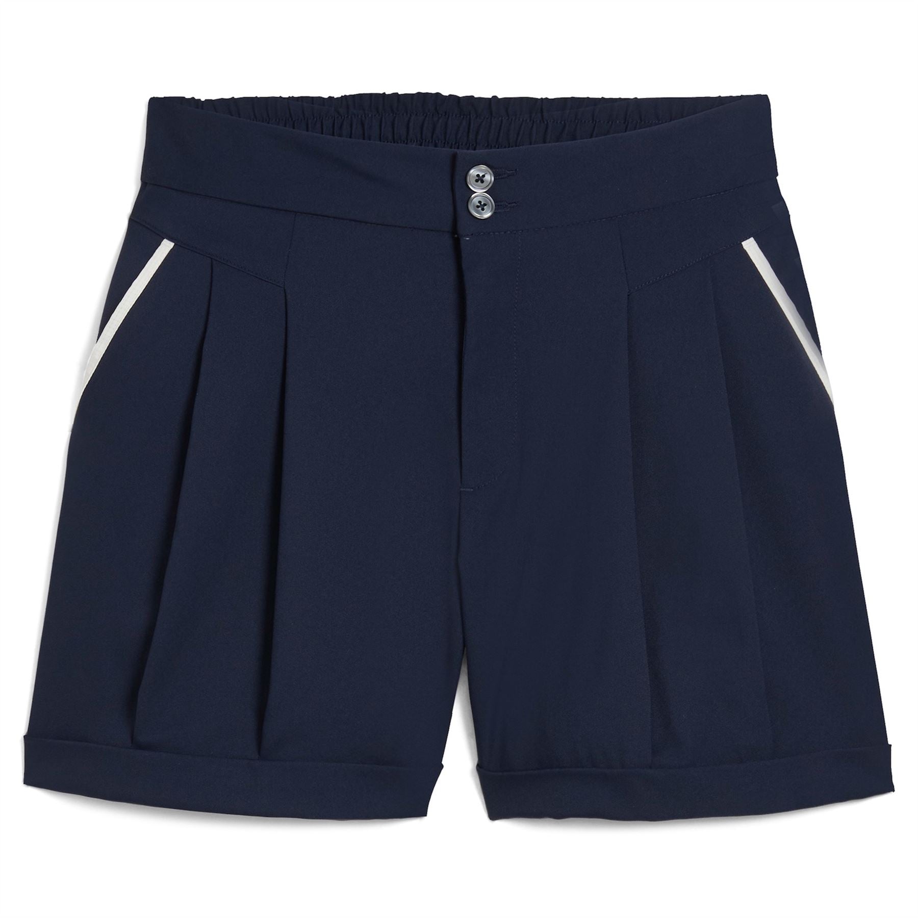 x AP Womens Solid Shorts Deep Navy