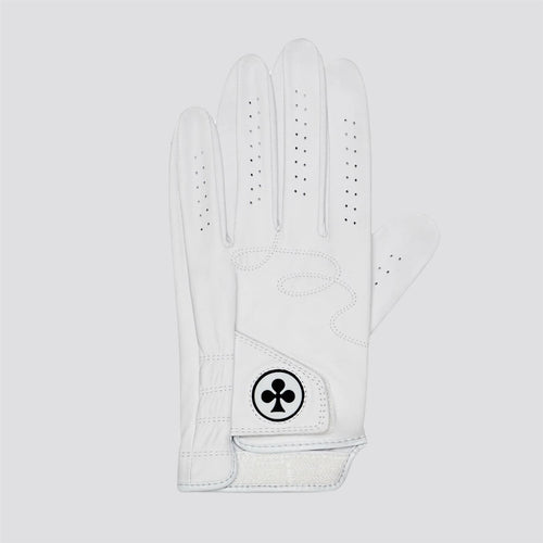 Clover Left Hand Golf Glove White