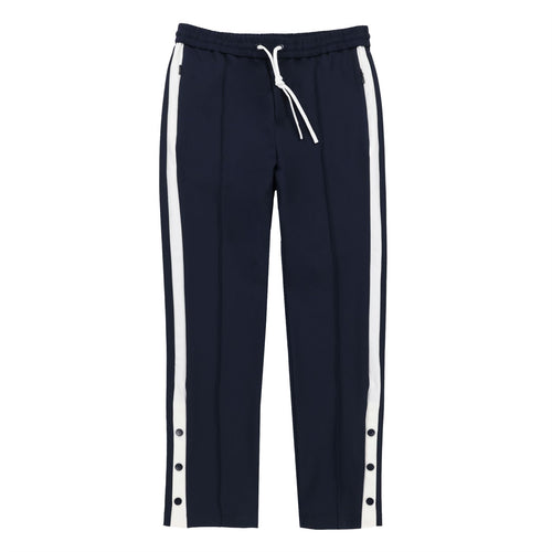 Womens Striped Sport Pants Navy/White