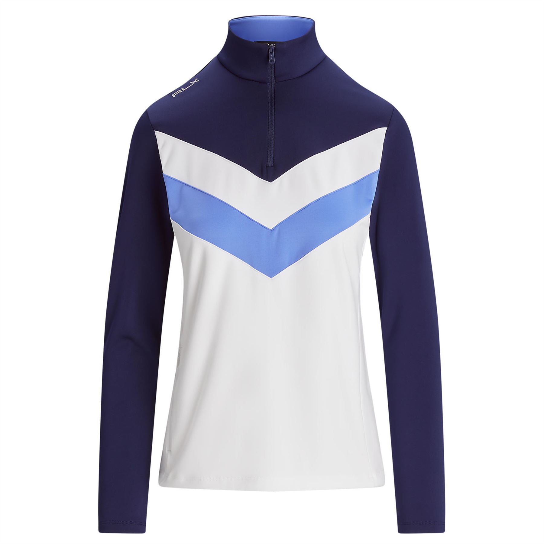 Womens RLX Power Stretch Quarter Zip Ceramic White