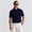 RLX Waffle Knit Cotton Sweater Polo Refined Navy