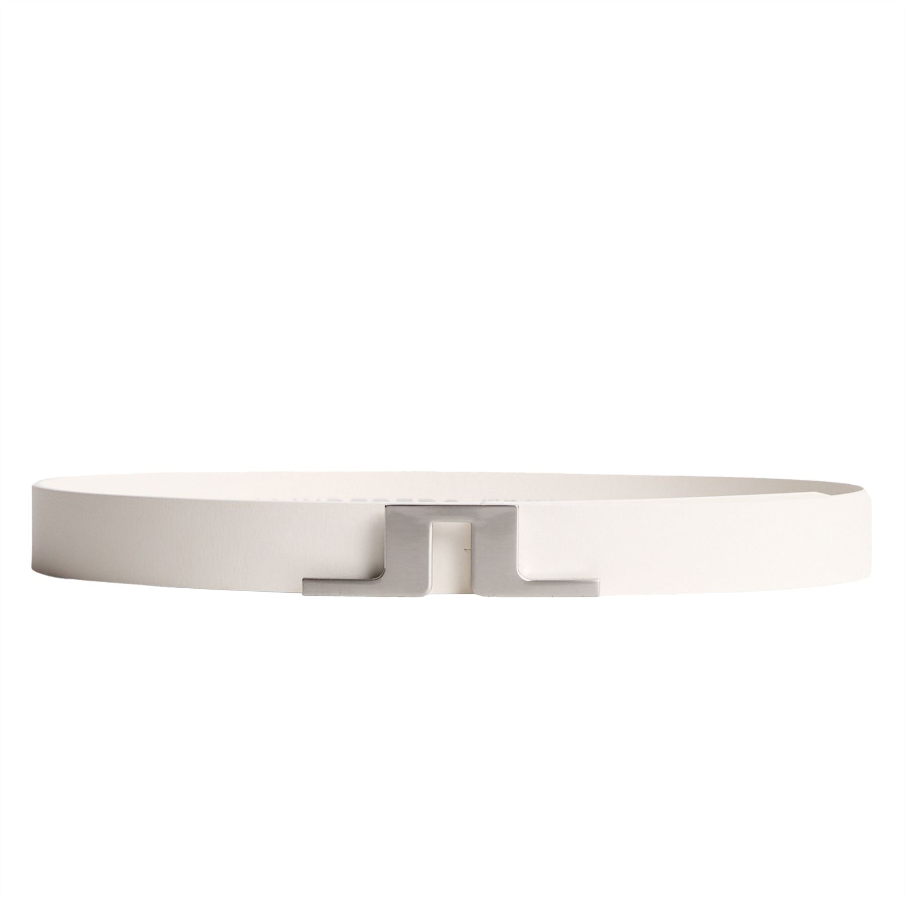 Womens Betsy Leather Belt White