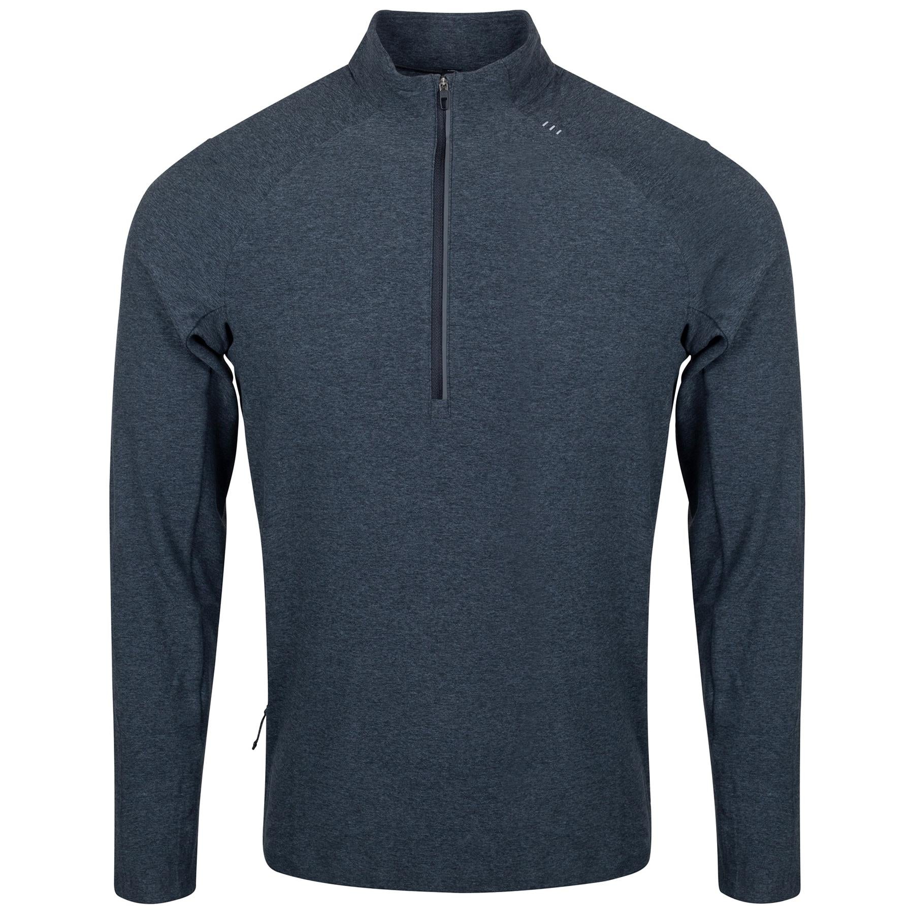 x TRENDYGOLF Surge Warm Half-Zip Heathered Graphite Grey/Black