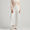 Womens Flora Knit Cropped Pants Soft White