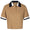 Womens Cropped Polo Brown