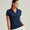 Womens Betty Drop V-Neck Polo Navy