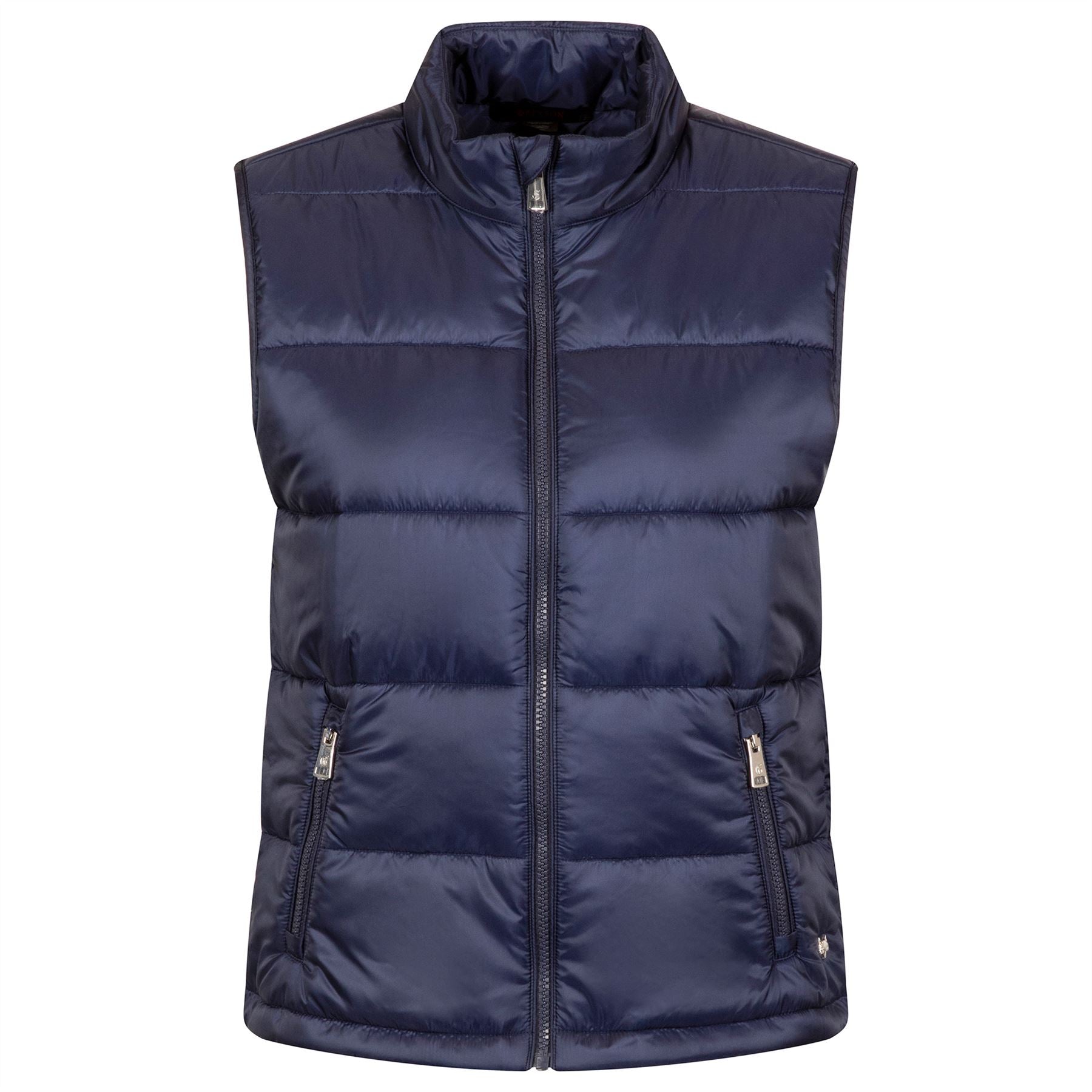 Womens Aries Channel Quilted Vest Maltese Blue