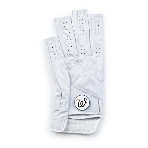 Womens Valerie Fingerless Golf Glove White