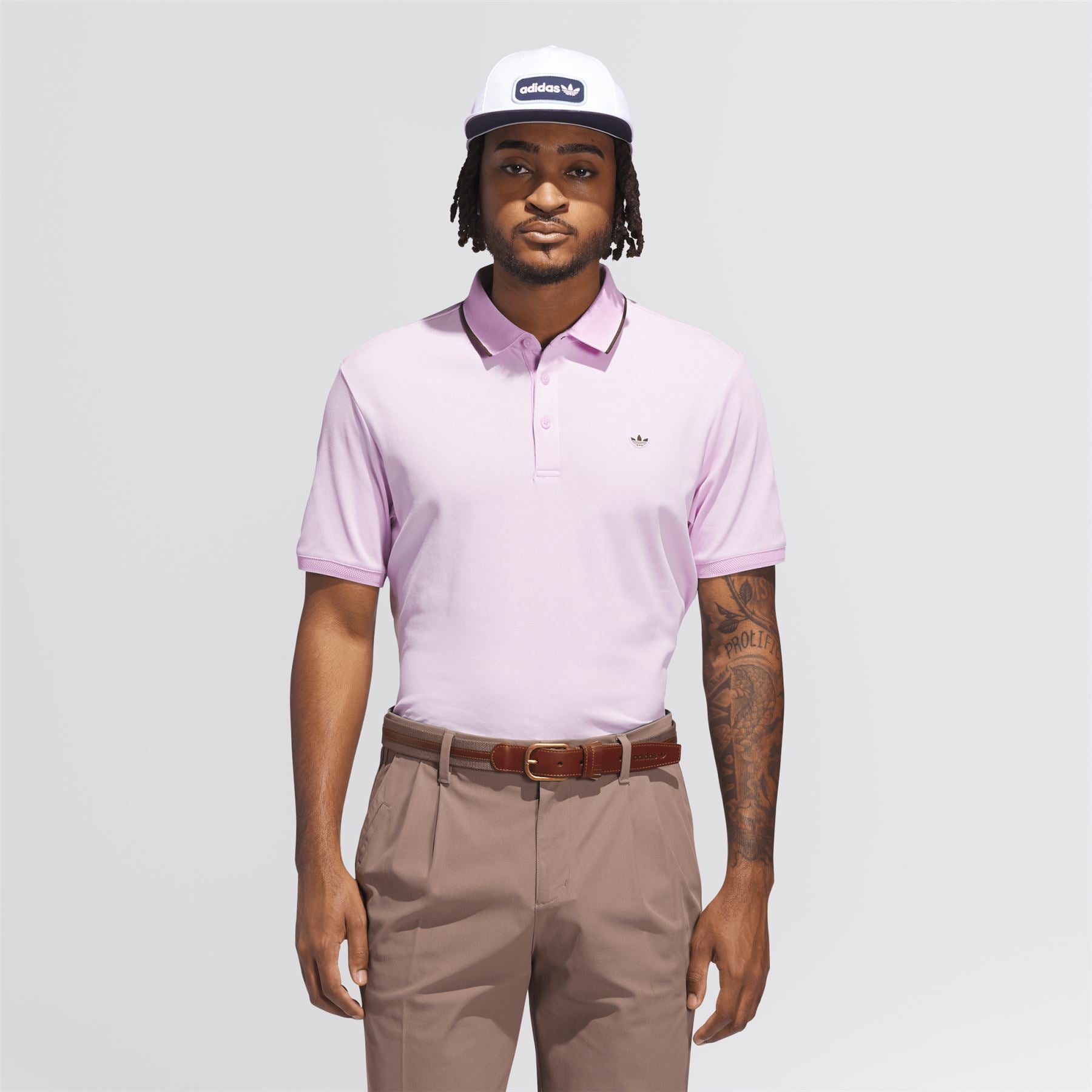 Originals Twistknit Trefoil Polo Bliss Lilac